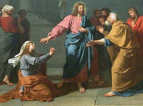 Christ and the Canaanite woman, DRUAIS, Germain-Jean 1784 Musée du Louvre, Paris