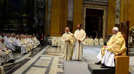 Pope Francis at Gesu