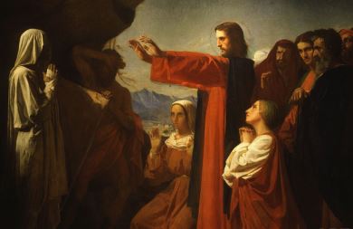 "Resurrection of Lazarus" by Leon Bonnat